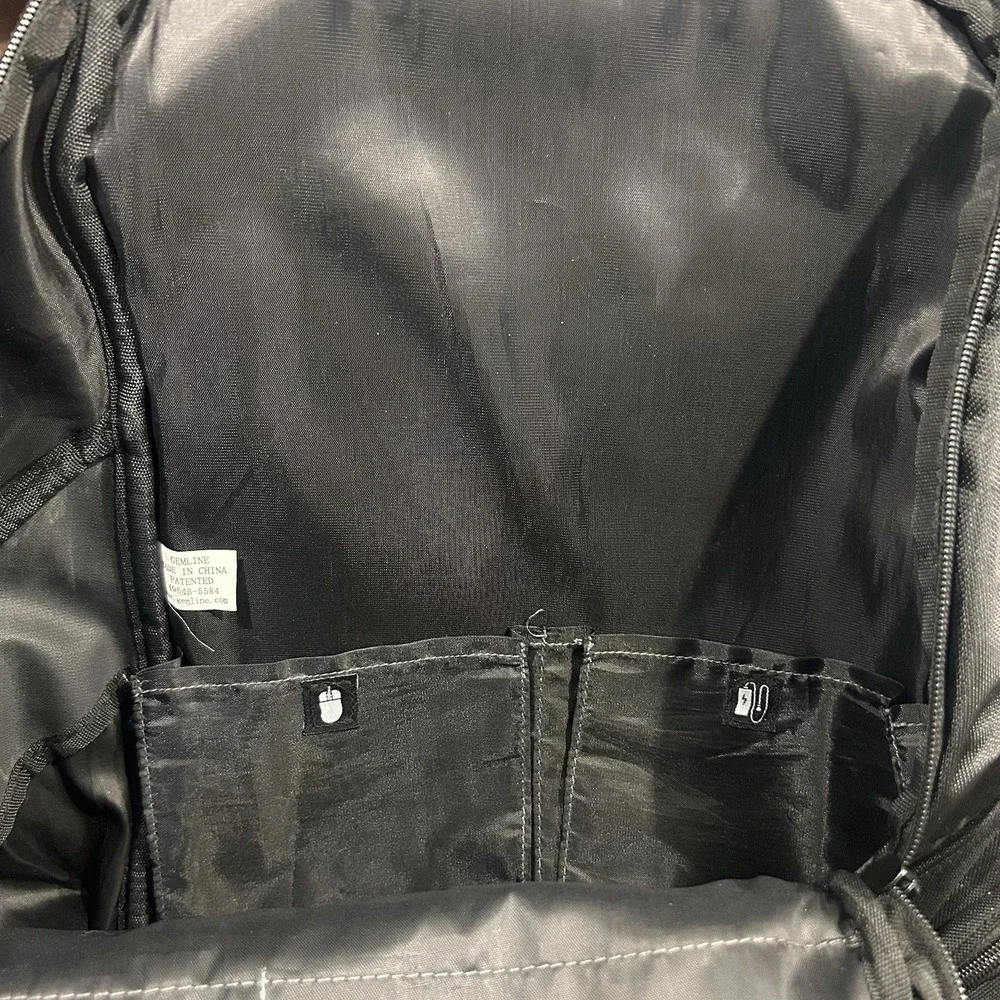 HP  Laptop  Pouch Carrying Backpack Travel Work Black Grey TSA Friendly
